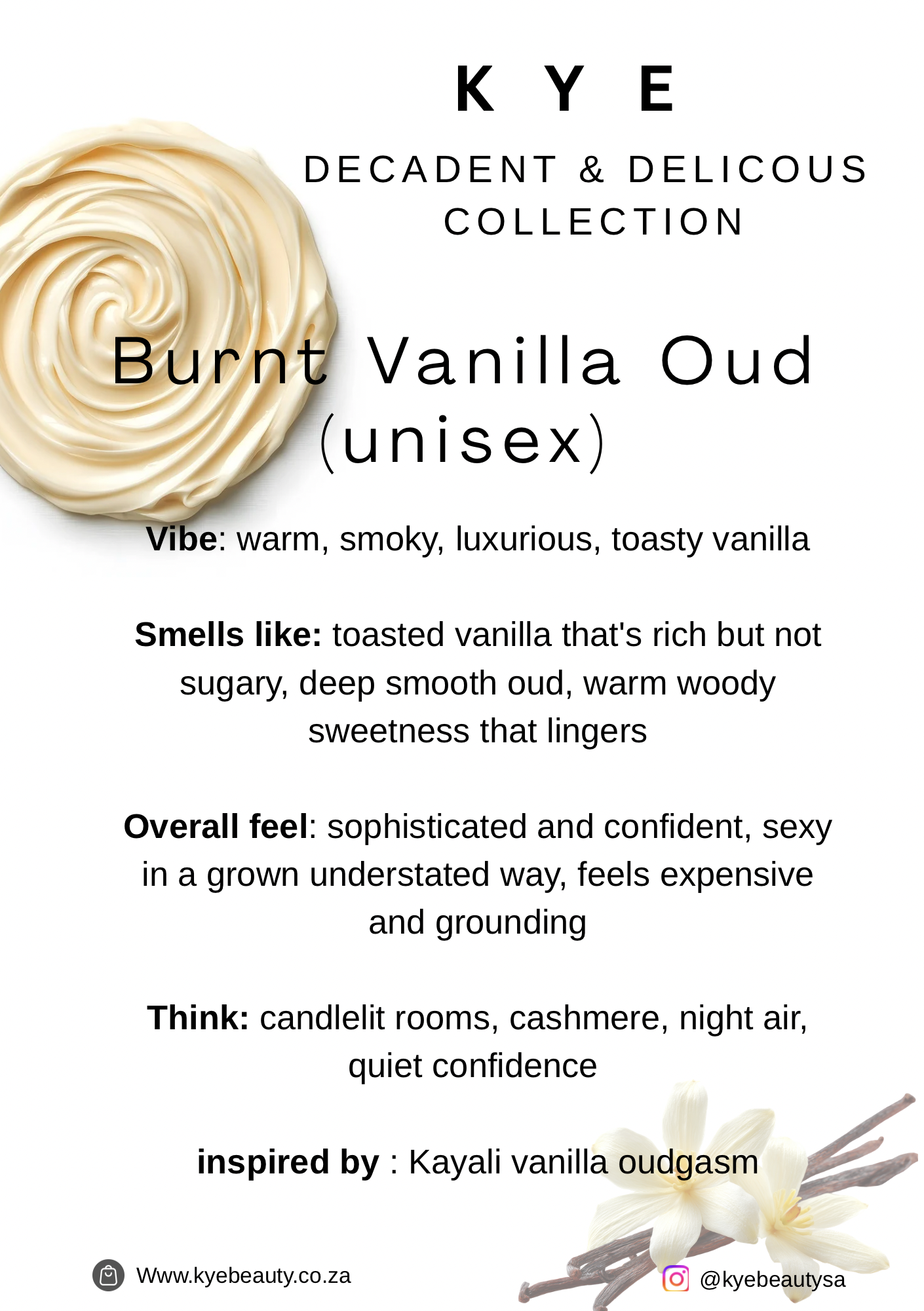 Burnt vanilla oud (UNISEX)
