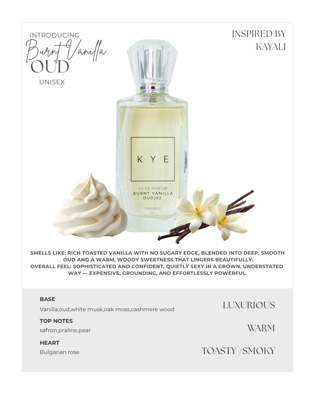 Burnt vanilla oud (UNISEX)